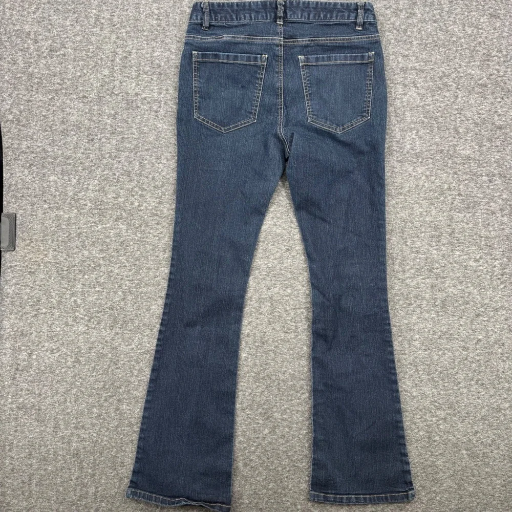 Skye's the Limit Womens Size 4 Dark‎ Wash Bootcut Denim Jeans Stretch Flare Blue